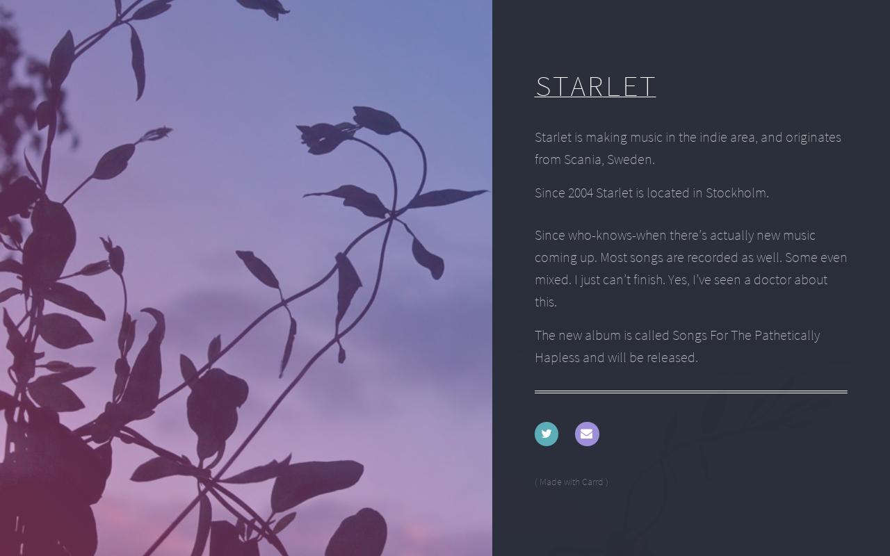 Carrd profile picture for @starlet